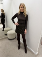 Sijonas rudas D#6108