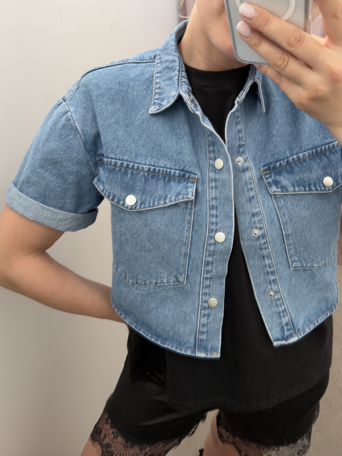 Džinsiniai marškiniai D#6515