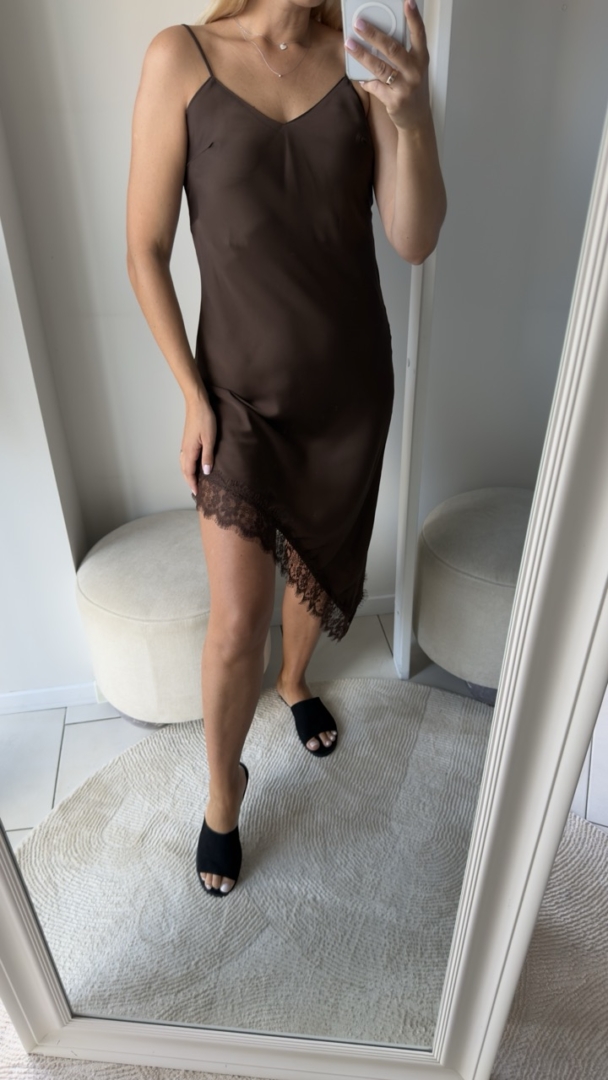 Suknelė ruda D#6744